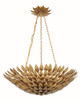 Crystorama - 517-GA - Six Light Chandelier - Broche - Antique Gold