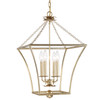 Crystorama - 516-GA - Four Light Mini Chandelier - Broche - Antique Gold
