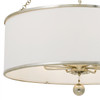 Crystorama - 515-SA - Eight Light Chandelier - Broche - Antique Silver