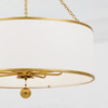 Crystorama - 515-GA - Eight Light Chandelier - Broche - Antique Gold