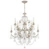 Crystorama - 5119-OS-CL-S - 12 Light Chandelier - Regis - Olde Silver