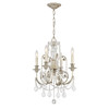 Crystorama - 5114-OS-CL-SAQ - Four Light Mini Chandelier - Regis - Olde Silver
