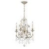 Crystorama - 5114-OS-CL-MWP - Four Light Mini Chandelier - Regis - Olde Silver