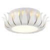 Crystorama - 510-MT - Three Light Flush Mount - Broche - Matte White