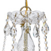 Crystorama - 5085-PB-CL-MWP - Five Light Chandelier - Traditional Crystal - Polished Brass