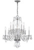 Crystorama - 5080-CH-CL-S - Ten Light Chandelier - Traditional Crystal - Polished Chrome