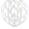 Crystorama - 504-MT - Four Light Chandelier - Broche - Matte White