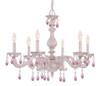 Crystorama - 5036-AW-RO-MWP - Six Light Chandelier - Paris Market - Antique White