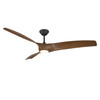Modern Forms Fans - FR-W2006-72L-MB/DK - 72" Ceiling Fan - Zephyr - Matte Black/Distressed Koa