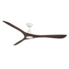 Modern Forms Fans - FR-D2504-72-MW/DW - 72" Ceiling Fan - Carve - Matte White/Dark Walnut