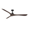 Modern Forms Fans - FR-D2504-72-MB/DW - 72" Ceiling Fan - Carve - Matte Black/Dark Walnut
