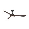 Modern Forms Fans - FR-D2504-60L-MB/DW - 60" Ceiling Fan - Carve - Matte Black/Dark Walnut