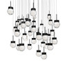 Modern Forms - PD-82041S-BK - LED Pendant - Double Bubble - Black