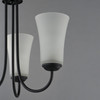 Maxim - 10043FTBK - Three Light Chandelier - Logan - Black
