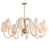 Maxim - 12868NAB - Eight Light Chandelier - Valette - Natural Aged Brass