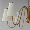 Maxim - 12865NAB - Six Light Chandelier - Valette - Natural Aged Brass
