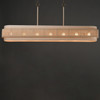 Maxim - 12817OFNAB - Seven Light Linear Pendant - Seacliff - Natural Aged Brass