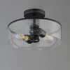 Maxim - 10469CDBK - Two Light Semi-Flush Mount - Livingston - Black
