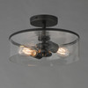 Maxim - 10469CDBK - Two Light Semi-Flush Mount - Livingston - Black