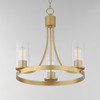 Maxim - 10467CDNAB - Three Light Chandelier - Livingston - Natural Aged Brass