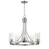 Maxim - 10465CDSN - Five Light Chandelier - Livingston - Satin Nickel