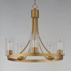 Maxim - 10465CDNAB - Five Light Chandelier - Livingston - Natural Aged Brass
