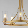 Maxim - 10465CDNAB - Five Light Chandelier - Livingston - Natural Aged Brass