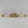 Maxim - 10464CDNAB - Four Light Bath Vanity - Livingston - Natural Aged Brass