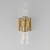 Maxim - 10462CDNAB - Two Light Wall Sconce - Livingston - Natural Aged Brass
