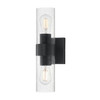 Maxim - 10462CDBK - Two Light Wall Sconce - Livingston - Black