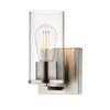 Maxim - 10461CDSN - One Light Wall Sconce - Livingston - Satin Nickel