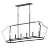 Maxim - 10427BK - Six Light Linear Pendant - Arden - Black