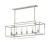 Maxim - 10416SN - Six Light Linear Pendant - Gridline - Satin Nickel
