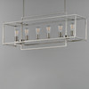 Maxim - 10416SN - Six Light Linear Pendant - Gridline - Satin Nickel