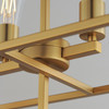 Maxim - 10416NAB - Six Light Linear Pendant - Gridline - Natural Aged Brass