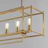 Maxim - 10416NAB - Six Light Linear Pendant - Gridline - Natural Aged Brass
