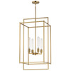 Maxim - 10413NAB - Four Light Pendant - Gridline - Natural Aged Brass