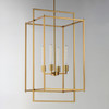 Maxim - 10413NAB - Four Light Pendant - Gridline - Natural Aged Brass