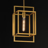 Maxim - 10411NAB - One Light Pendant - Gridline - Natural Aged Brass