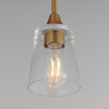 Maxim - 92880CLNAB - One Light Pendant - Hudson - Natural Aged Brass