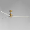 Maxim - 88834WTNABWWT - 80" Ceiling Fan - Woodwind - Natural Aged Brass