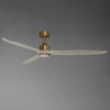 Maxim - 88833WTNABWWT - 72" Ceiling Fan - Woodwind - Natural Aged Brass