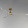 Maxim - 88833WTNABWWT - 72" Ceiling Fan - Woodwind - Natural Aged Brass