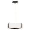 Maxim - 57945WTBK - LED Flush Mount/ Pendant Convertible - Dexter - Black