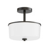 Maxim - 5692WTBK - Two Light Semi Flush/Pendant Convertible - Fuller - Black
