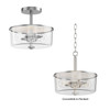Maxim - 5692CLSN - Two Light Semi Flush/Pendant Convertible - Fuller - Satin Nickel
