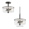 Maxim - 5692CLBK - Two Light Semi Flush/Pendant Convertible - Fuller - Black