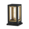 Maxim - 30050CLBKGLD - One Light Deck Lantern - Neoclass - Black / Gold