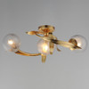 Maxim - 28717CRGL - Three Light Flush Mount - Firenze - Gold Leaf
