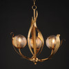 Maxim - 28713CRGL - Three Light Pendant - Firenze - Gold Leaf